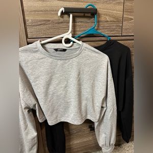 Long sleeve Crop Tops XS